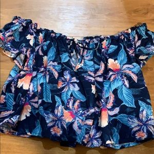 floral off the shoulder top